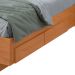 Cama Casal com 2 Mesas de Apoio Solaris 4 GV Revestimento Sintético Bege e Amêndoa