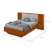 Cama Casal com 2 Mesas de Apoio Solaris 4 GV Revestimento Sintético Bege e Frassino