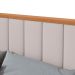 Cama Casal com 2 Mesas de Apoio USB Solaris 4 GV Revestimento Sintético Bege e Amêndoa
