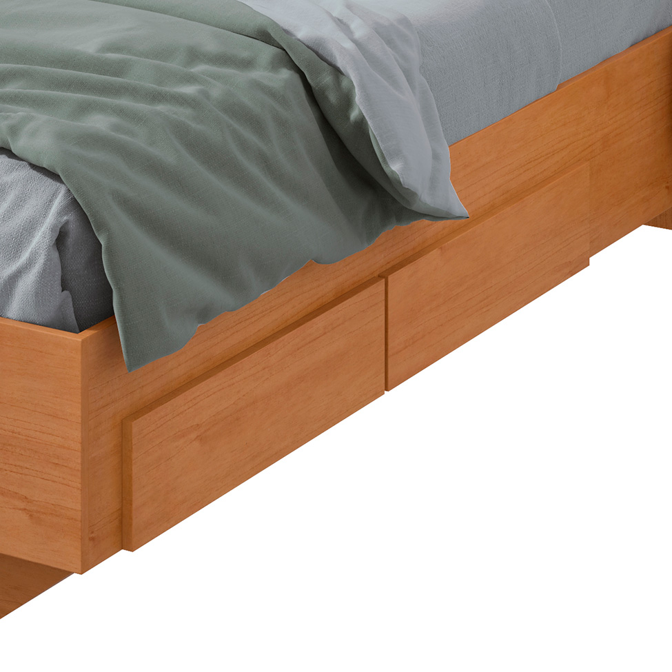 Cama Casal com 2 Mesas de Apoio USB Solaris 4 GV Revestimento Sintético Bege e Amêndoa