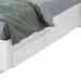 Cama Casal com 2 Mesas de Apoio e USB Solaris 4 GV Revestimento Sintético Bege e Branca
