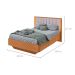 Cama Casal com USB Solaris 2 GV Revestimento Sintético Bege e Amêndoa