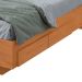 Cama Casal com USB Solaris 2 GV Revestimento Sintético Bege e Amêndoa