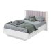 Cama Casal com USB Solaris 2 GV Revestimento Sintético Bege e Branca