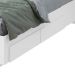 Cama Casal com USB Solaris 2 GV Revestimento Sintético Bege e Branca