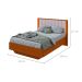 Cama Casal com USB Solaris 2 GV Revestimento Sintético Bege e Frassino