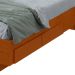 Cama Casal com USB Solaris 2 GV Revestimento Sintético Bege e Frassino