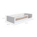 Cama Infantil Montessoriana Afeto Branca 85 cm
