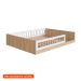 Cama Infantil Montessoriana Afeto Branca e Aveiro 145 cm