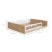 Cama Infantil Montessoriana Afeto Branca e Aveiro 145 cm