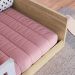 Cama Infantil Montessoriana Afeto Branca e Aveiro 85 cm