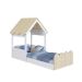Cama Infantil Montessoriana Casinha Branca e Carvalho