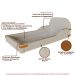 Cama Infantil Montessoriana Mavi Bouclé Bege e Caramelo