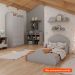 Cama Infantil Montessoriana Nuvem 100% MDF Fendi