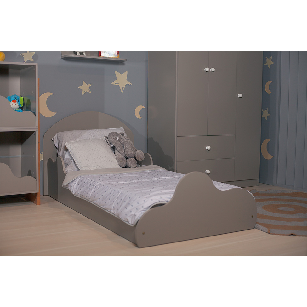Cama Infantil Montessoriana Nuvem 100% MDF Fendi