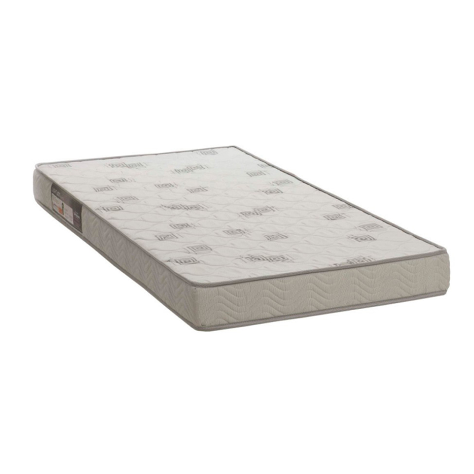 Cama Infantil Montessoriana com Colchão Espuma D23 (12x78x188) Cabana Branca e Itapuã