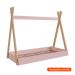 Cama Infantil Montessoriana com Colchão Espuma D23 (12x78x188) Rosa Branca e Itapuã