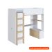 Cama Infantil Multifuncional Cora 4 PT Branca e Carvalho