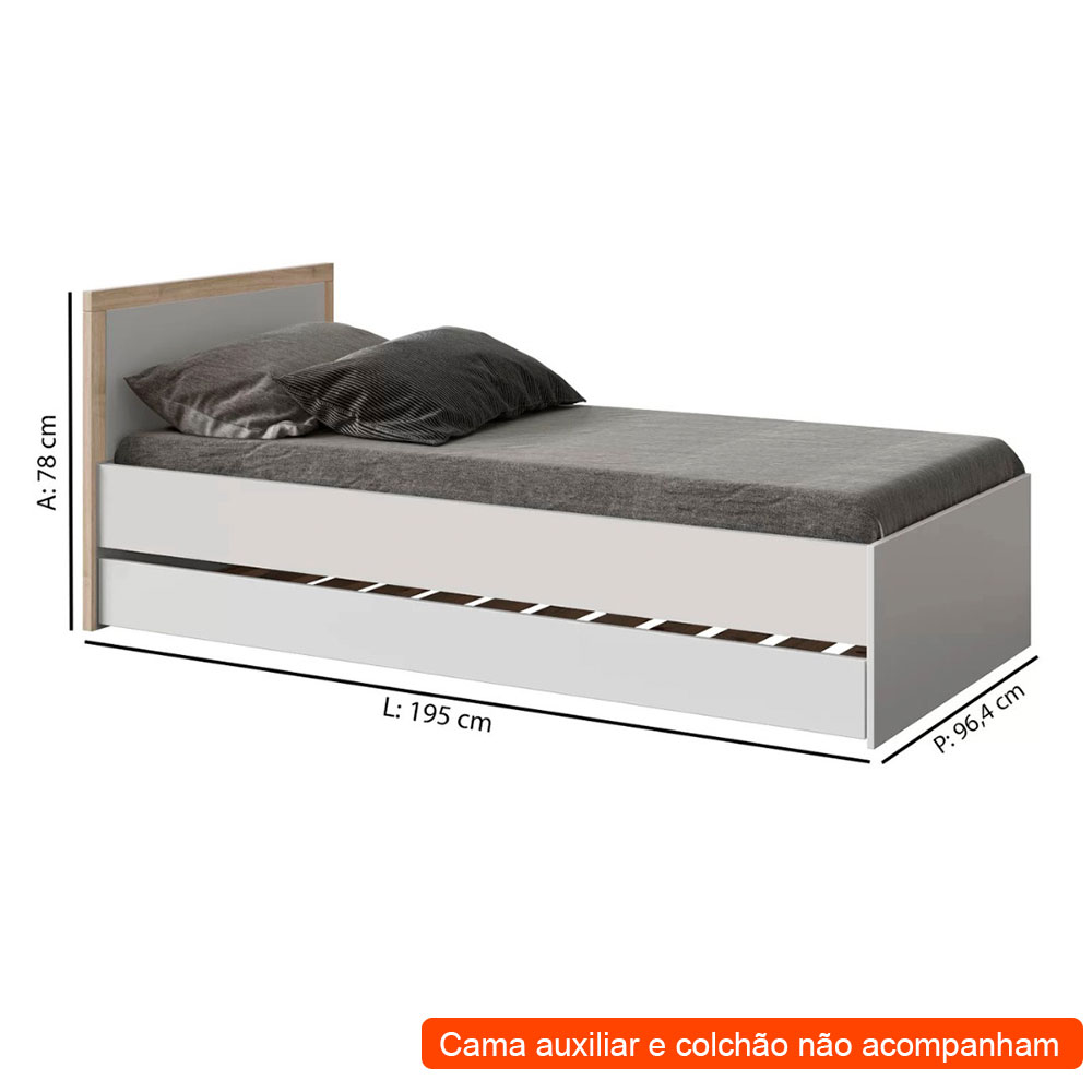 Cama Infantil Wood Branca e Treviso