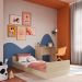 Cama Infantil com Escrivaninha Curve Carvalho