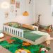 Cama Montessoriana Encanto Branca e Carvalho