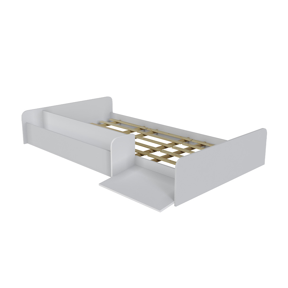 Cama Montessoriana com Nicho e Rampa Dream Branca
