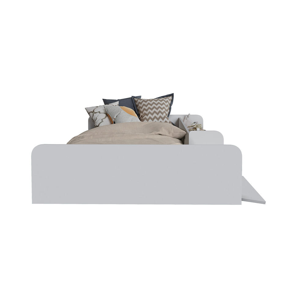 Cama Montessoriana com Nicho e Rampa Dream Branca