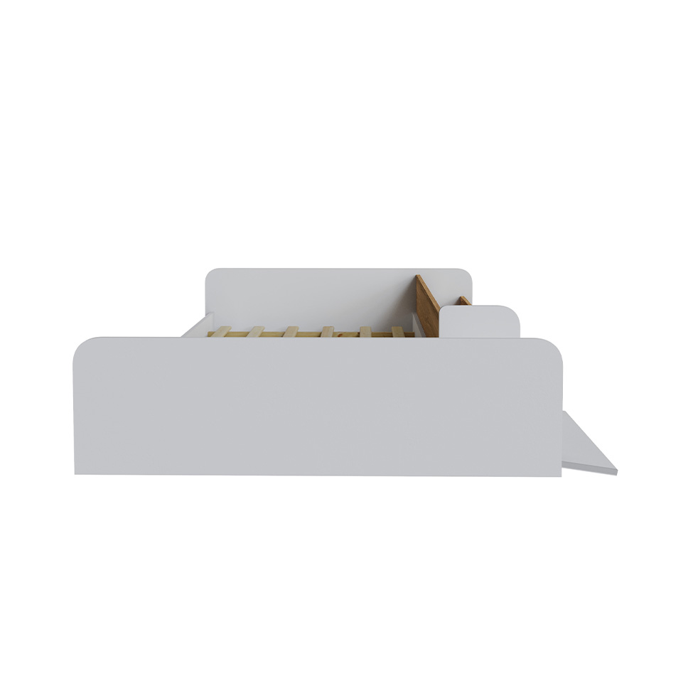 Cama Montessoriana com Nicho e Rampa Dream Branca e Mel