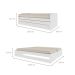 Cama Solteiro Extensível com Cama Auxiliar Flip Branca