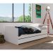Cama Solteiro Extensível com Cama Auxiliar Flip Branca