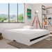 Cama Solteiro Extensível com Cama Auxiliar Flip Branca