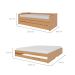 Cama Solteiro Extensível com Cama Auxiliar Flip Natural