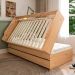 Cama Solteiro Extensível com Cama Auxiliar Flip Natural