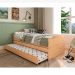 Cama Solteiro Extensível com Cama Auxiliar Flip Natural