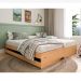 Cama Solteiro Extensível com Cama Auxiliar Flip Natural