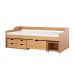 Cama Solteiro Floro 5 Gavetas Natural