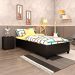 Cama Solteiro Monaco com Mesa de Cabeceira Veronna 3 GV Preto