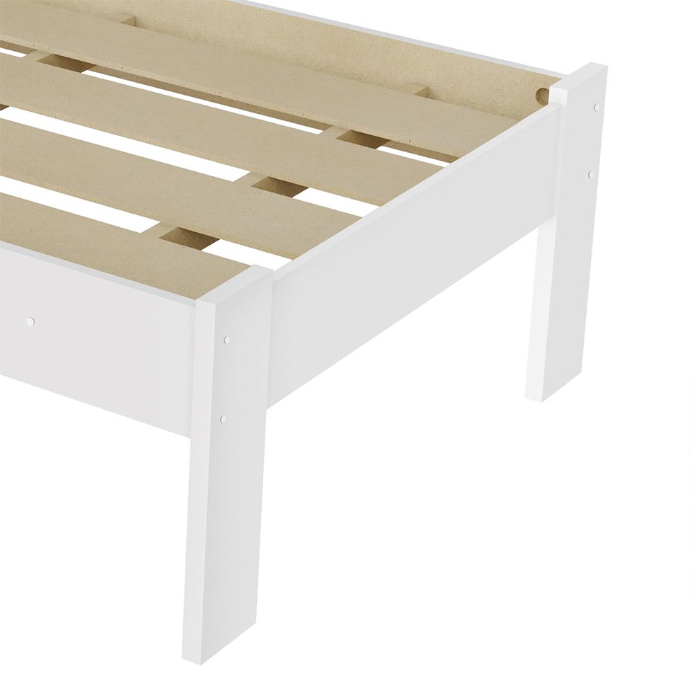 Cama Solteiro Rubi Branca
