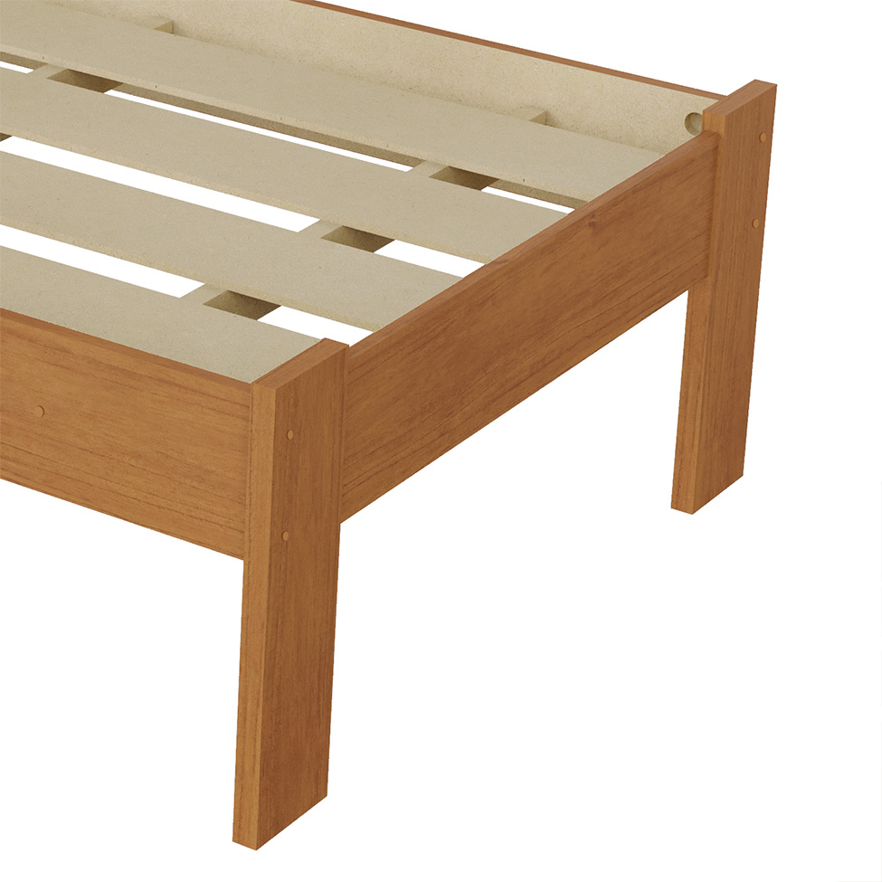 Cama Solteiro Rubi Cinamomo