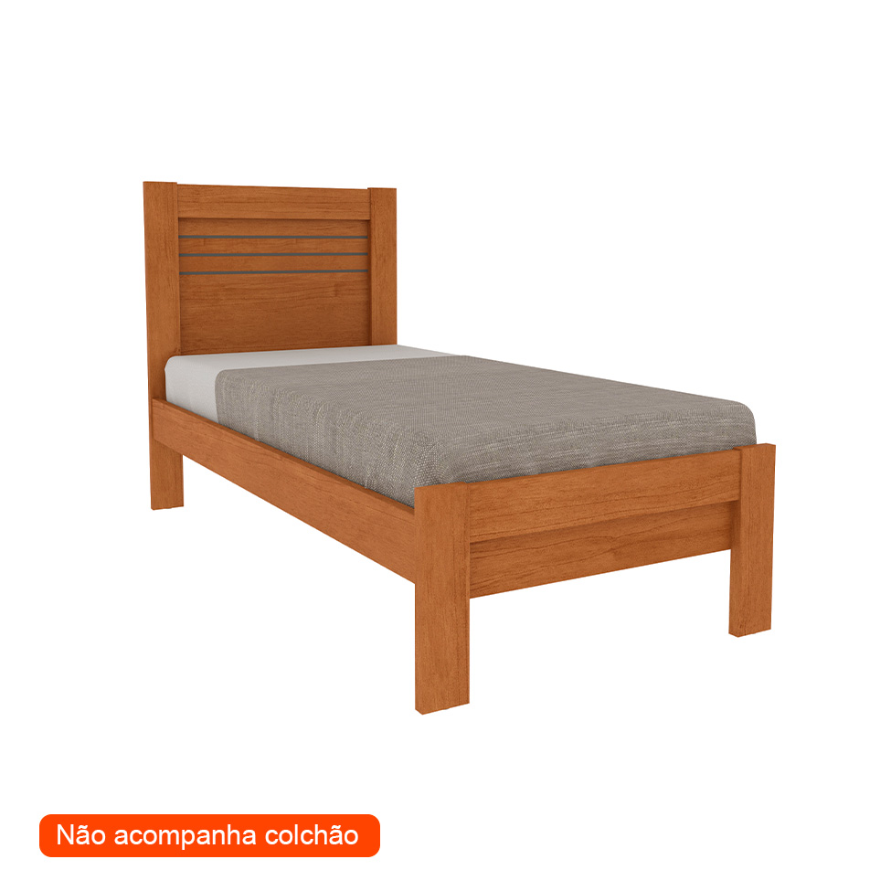 Cama Solteiro Safira Cinamomo