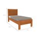 Cama Solteiro Safira Cinamomo