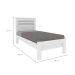 Cama Solteiro Safira Neve