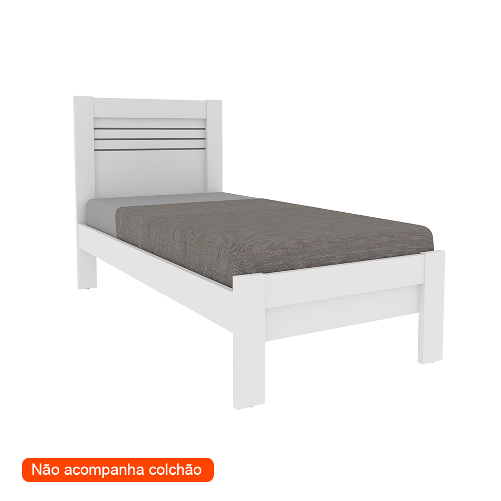 Cama Solteiro Safira Neve