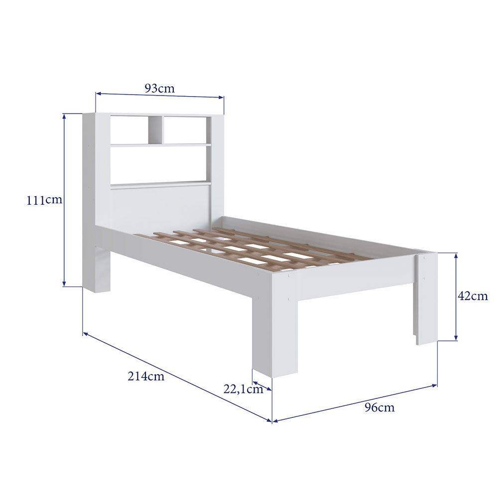 Cama Solteiro Tonelli Branca