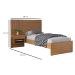 Cama Solteiro com Mesa de Cabeceira Zara Camaru