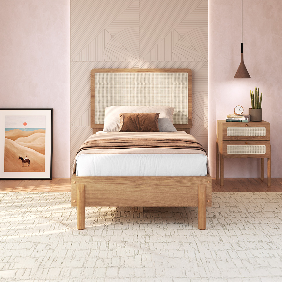 Cama Solteiro com Palhinha Oslo Hanover