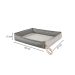 Cama para Pet Amora (12x62x47) Cinza e Grafite