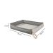 Cama para Pet Amora (12x76x64) Cinza e Grafite