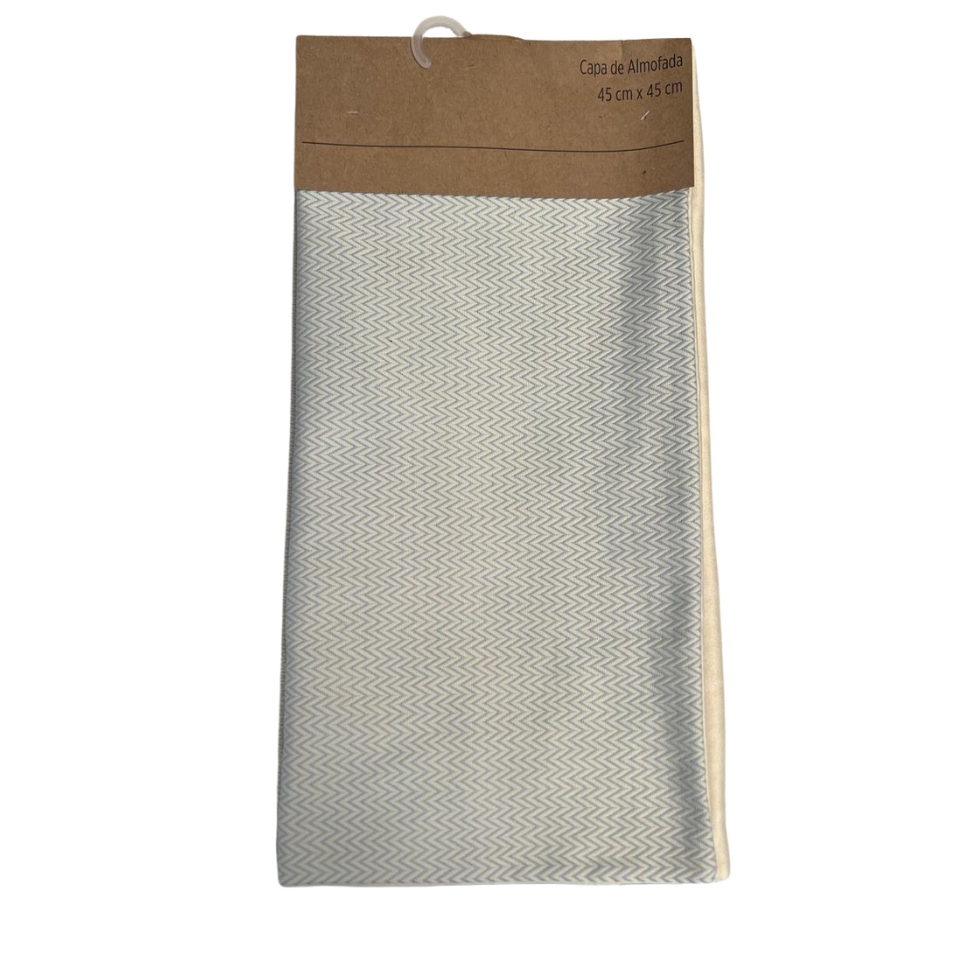 Capa de Almofada Infantil Jacquard Azul Clara 45x45 cm