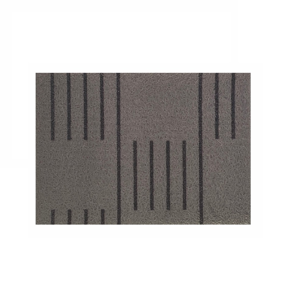 Capacho Design Listrado Cinza e Preto